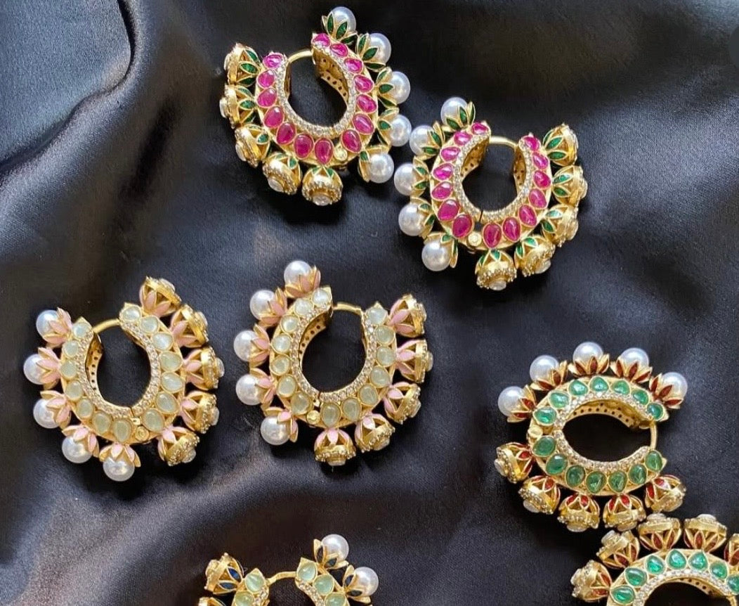 PEARL POLKI SIZA HOOPS