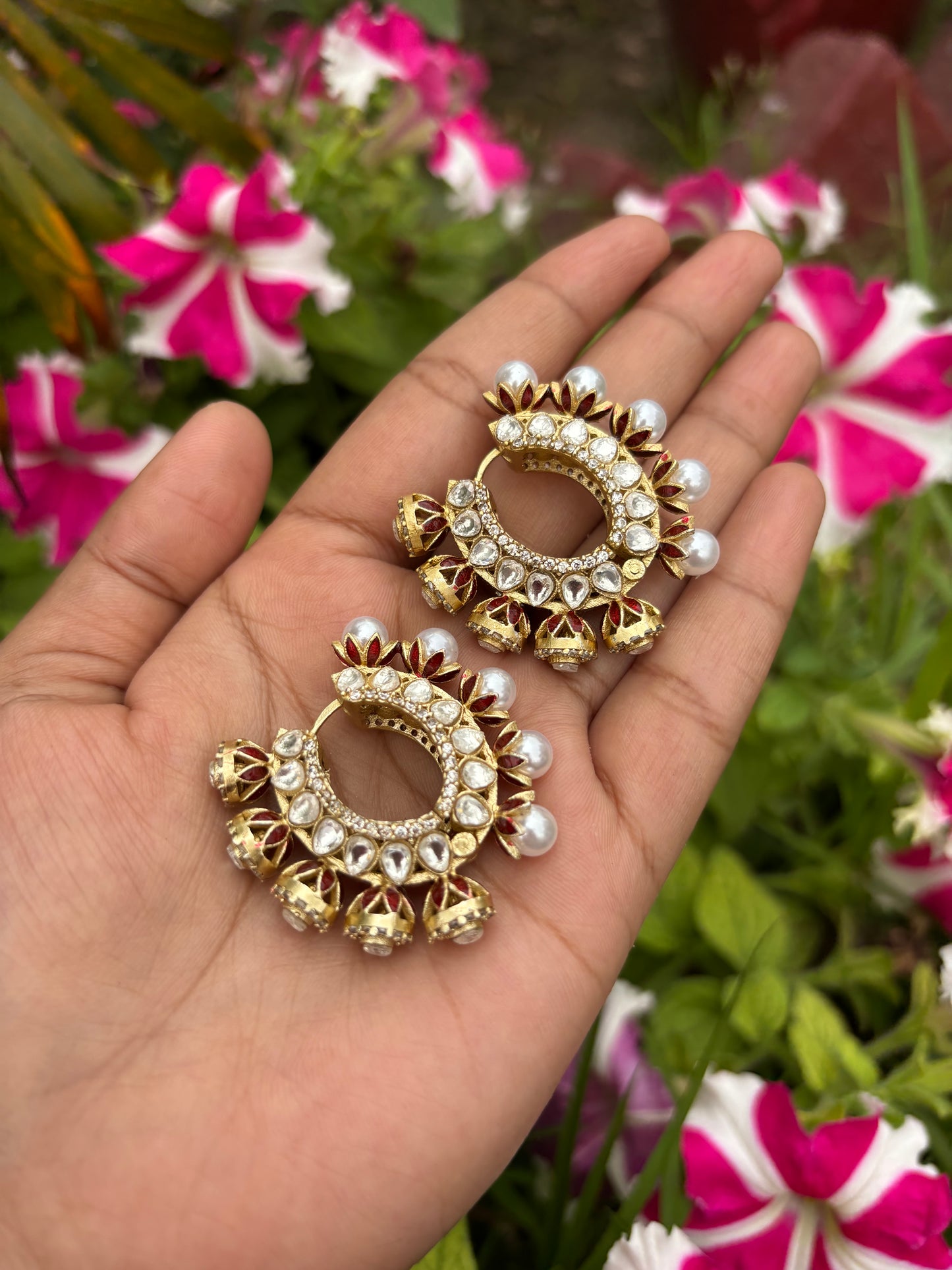 PEARL POLKI SIZA HOOPS