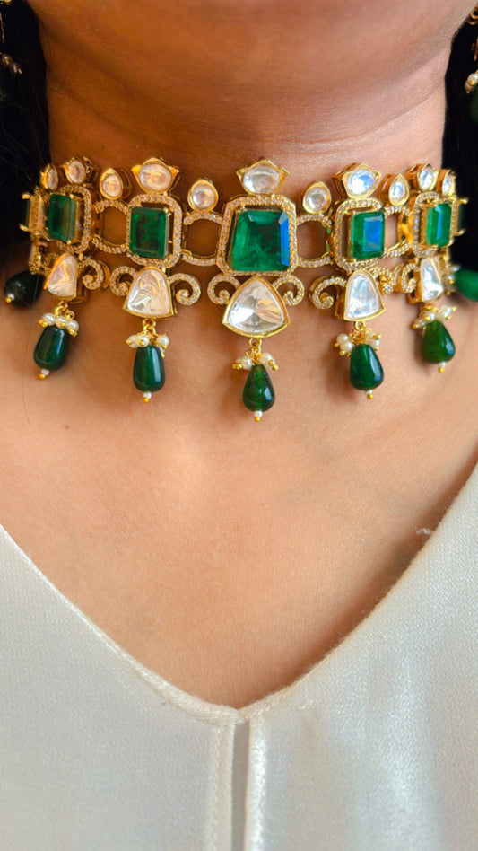 Shikha Emerald Choker