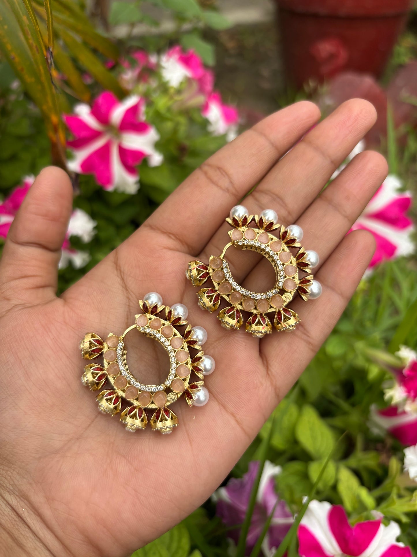 PEARL POLKI SIZA HOOPS