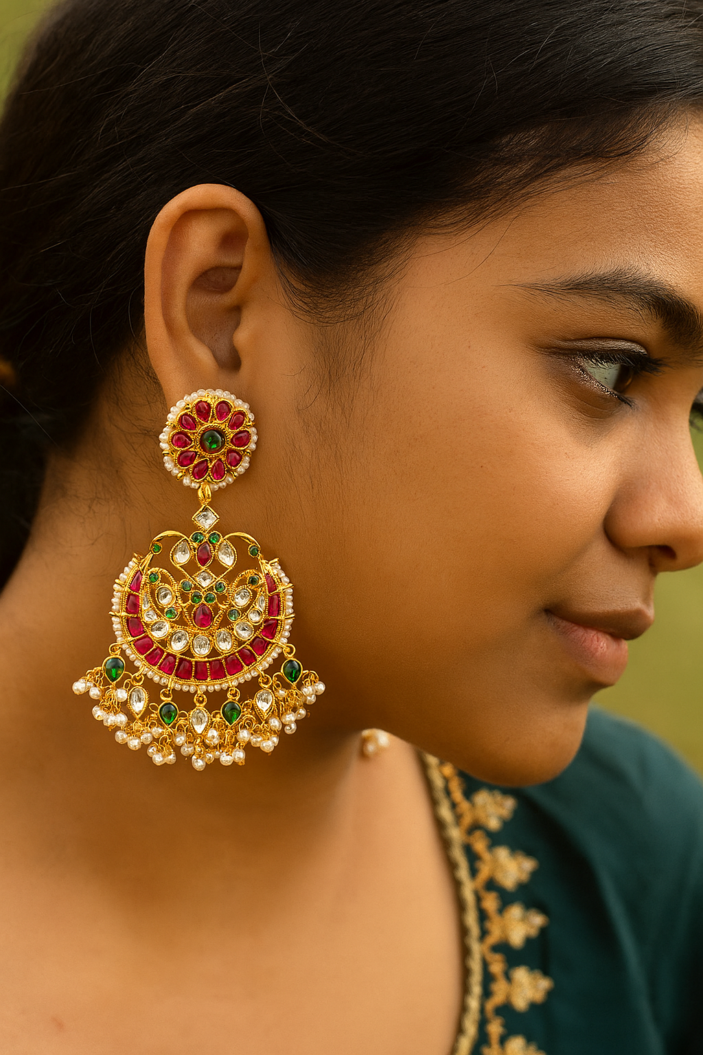 Sita Kundan Earrings