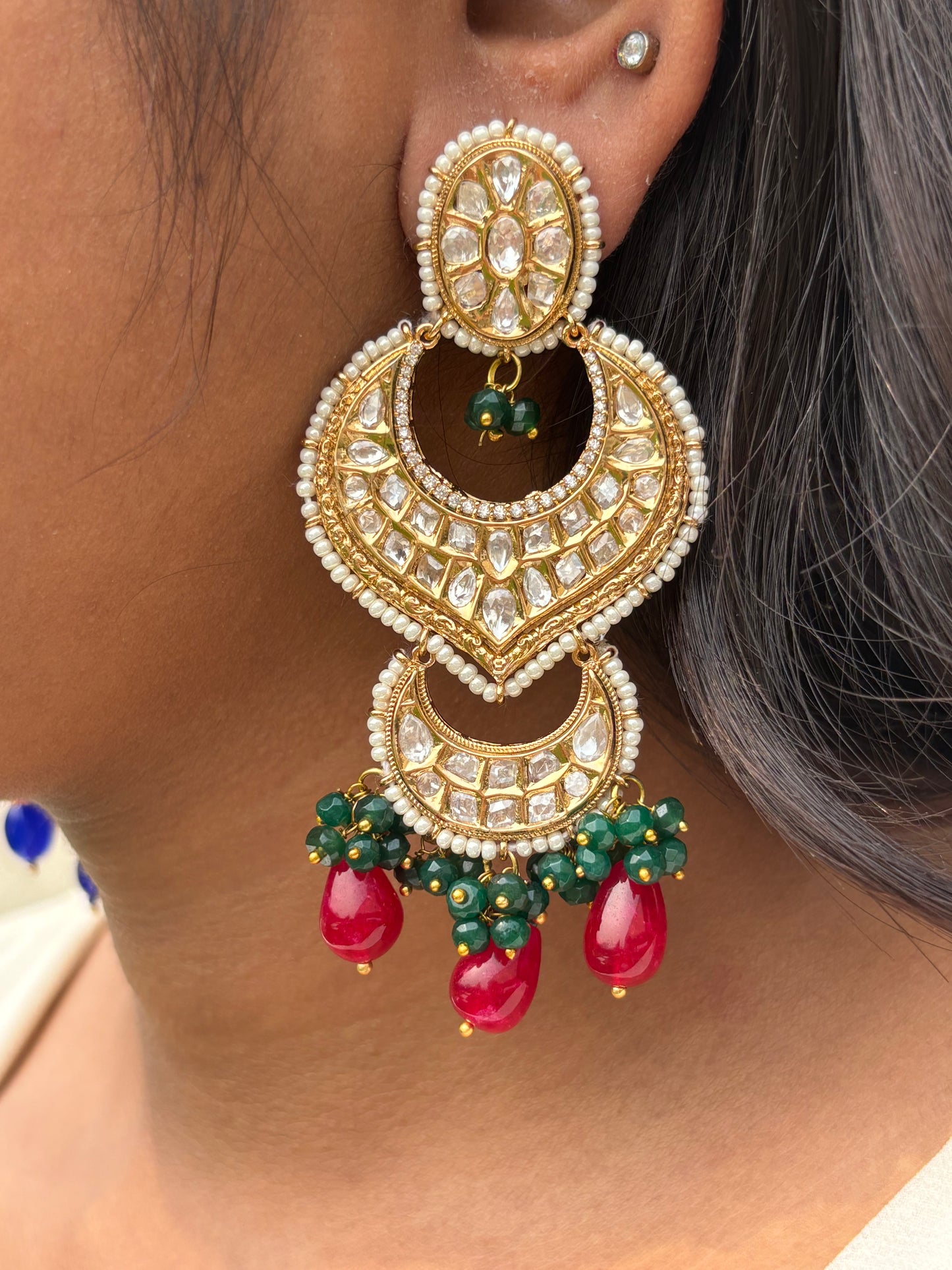 Rubina Kundan Earrings