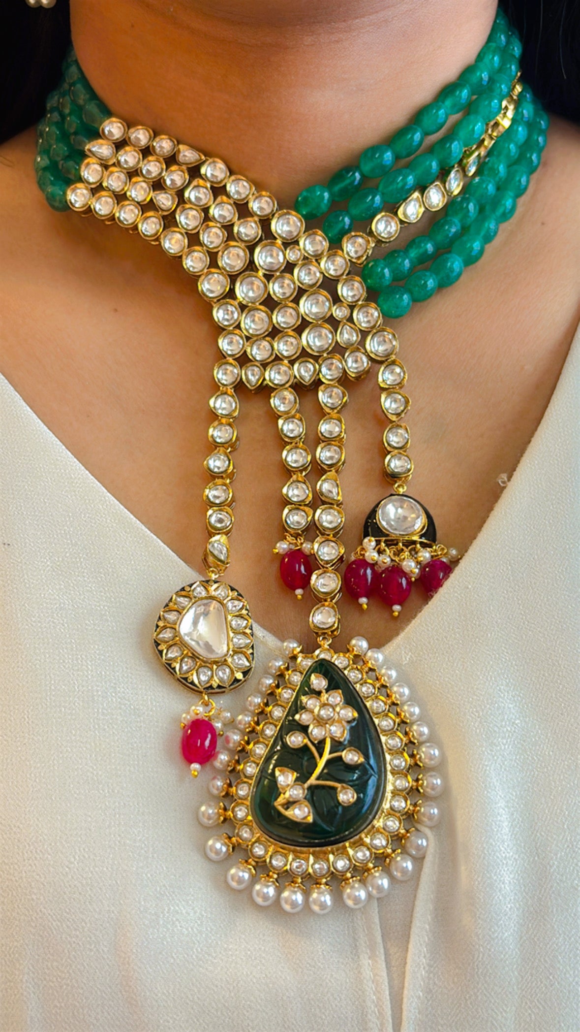 Aahana Polki Long Necklace