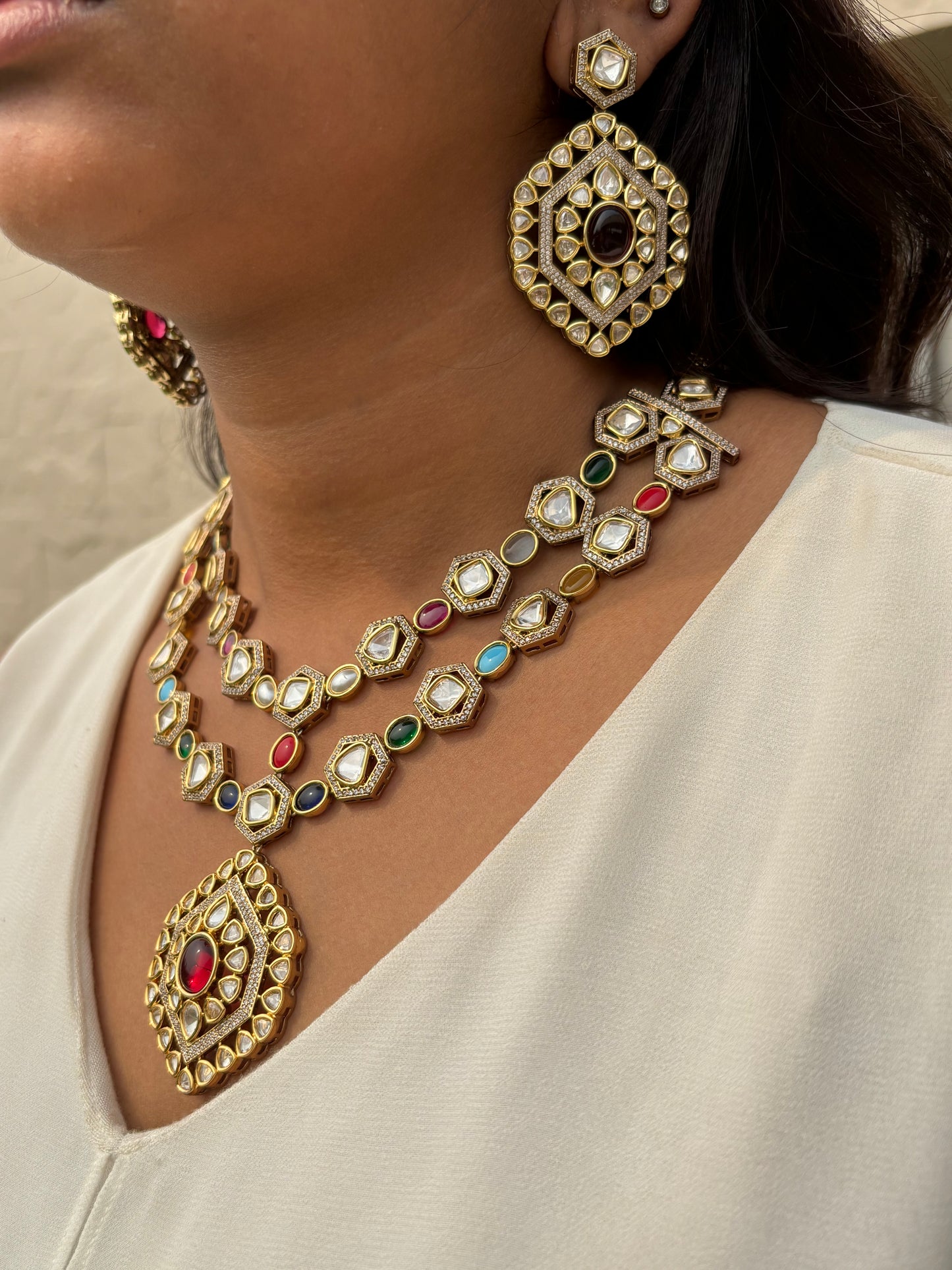 Tripti uncut Polki Necklace