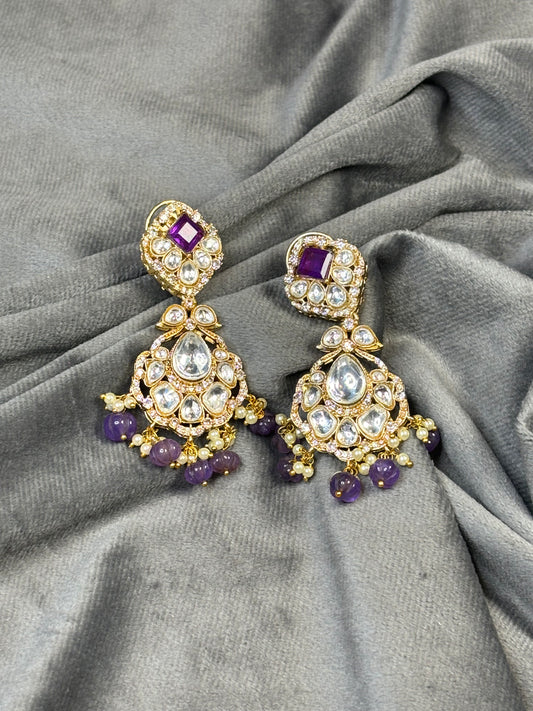 Malika Gold Regal Earring