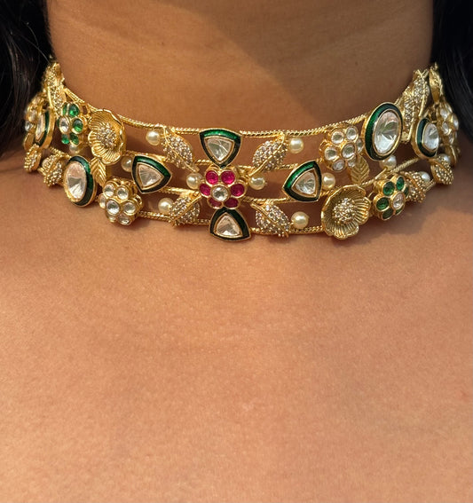 Gandhari Floral Choker
