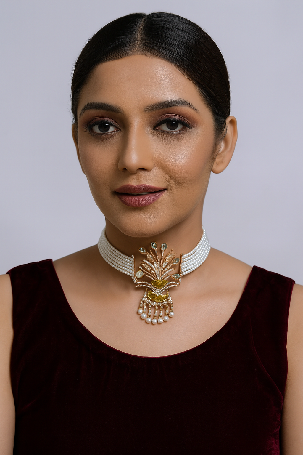 Gulbahaar Pearl Choker Set