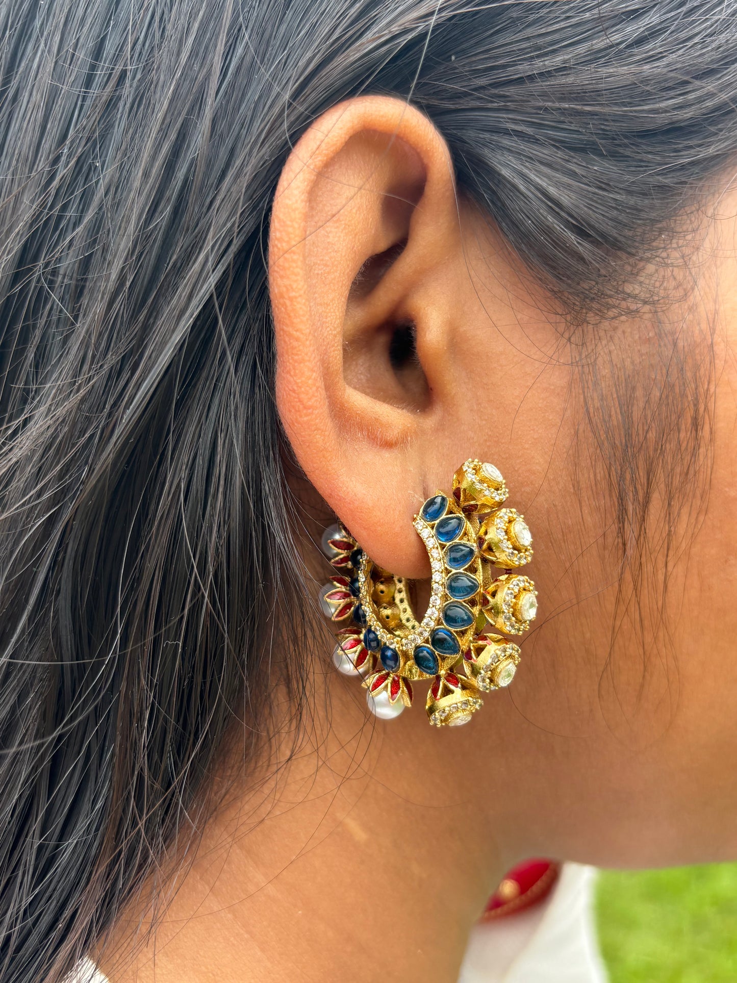 PEARL POLKI SIZA HOOPS