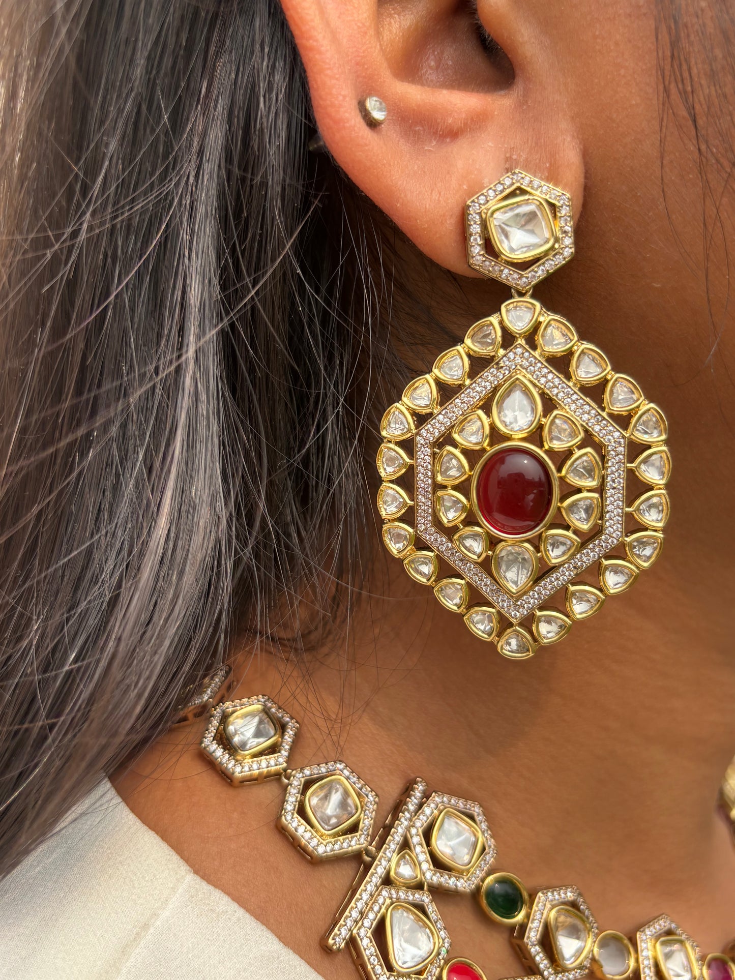 Tripti uncut Polki Necklace