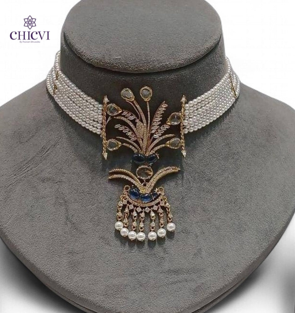 Gulbahaar Pearl Choker Set