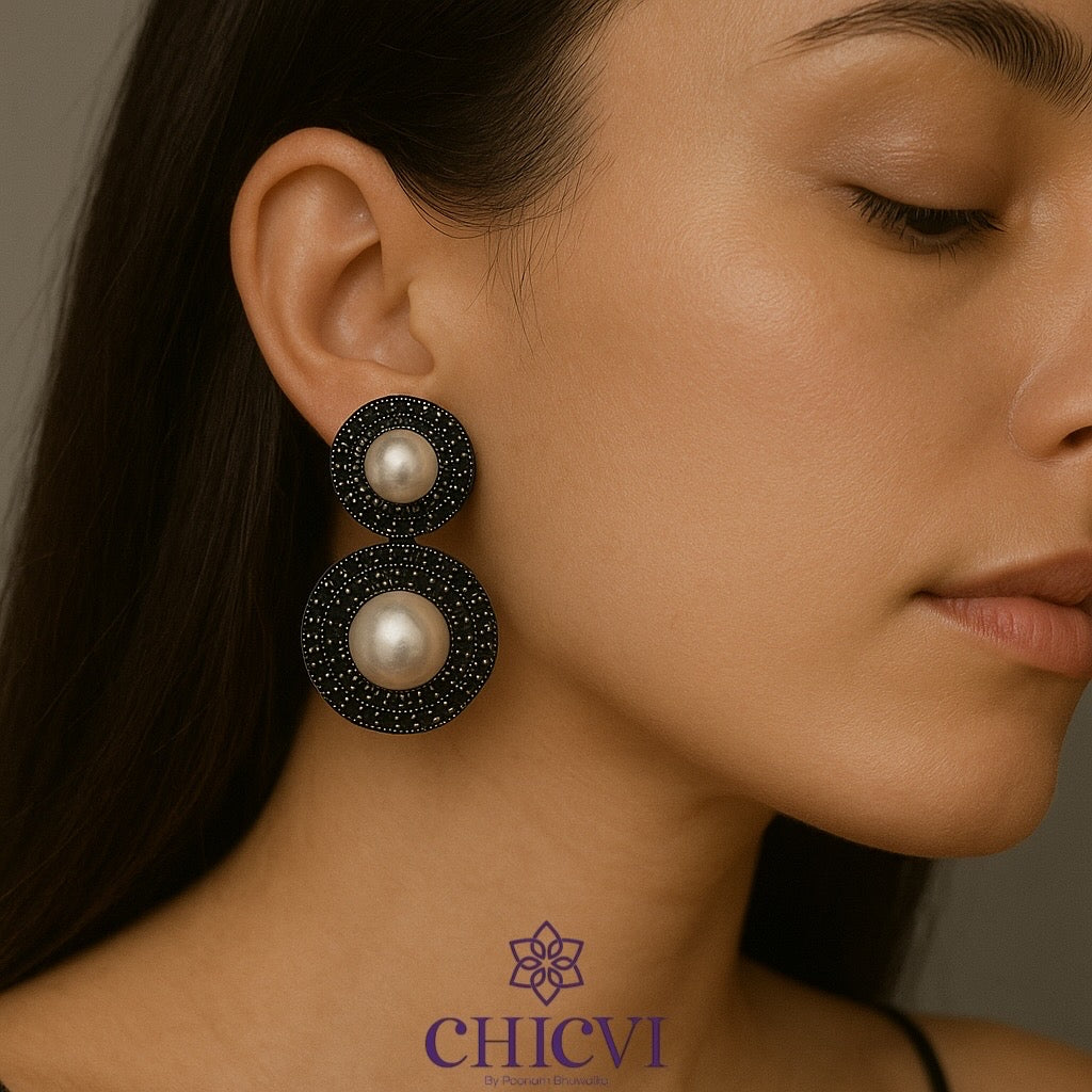 Shyla Double Round Earrings