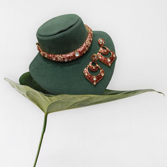 RED MEENA HASLI SET