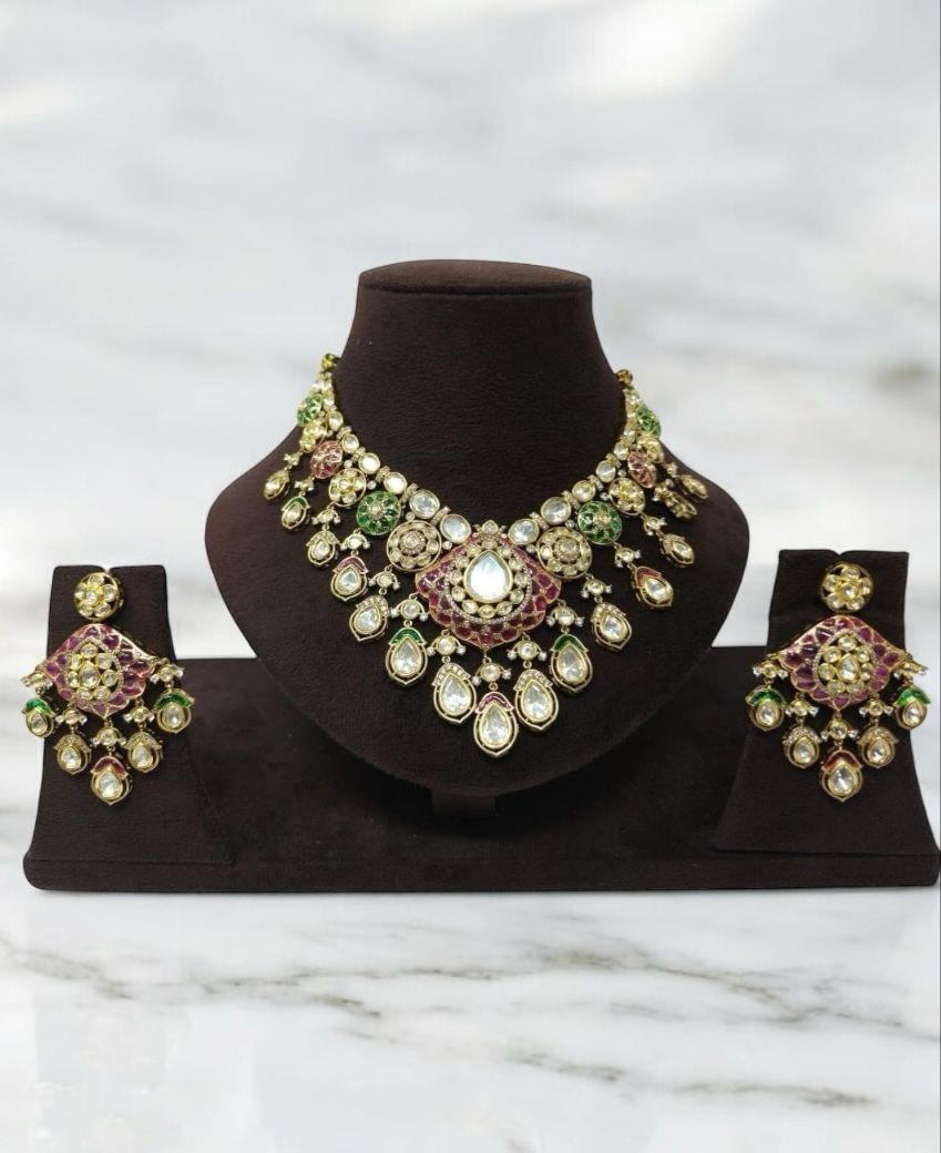Mahima Polki Necklace set